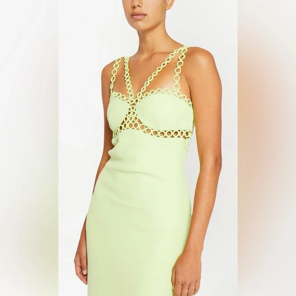 Jonathan Simkhai
Sevilla sleeveless midi dress Lime color Size 10 - Picture 2 of 14